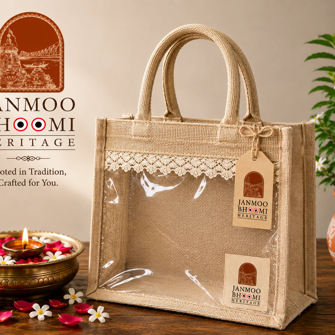Heritage Lace Window Tote