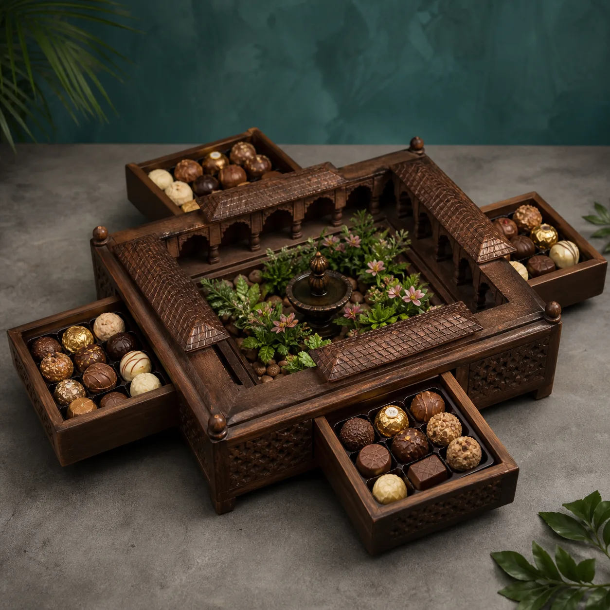 Family Courtyard Chocolate Chowki