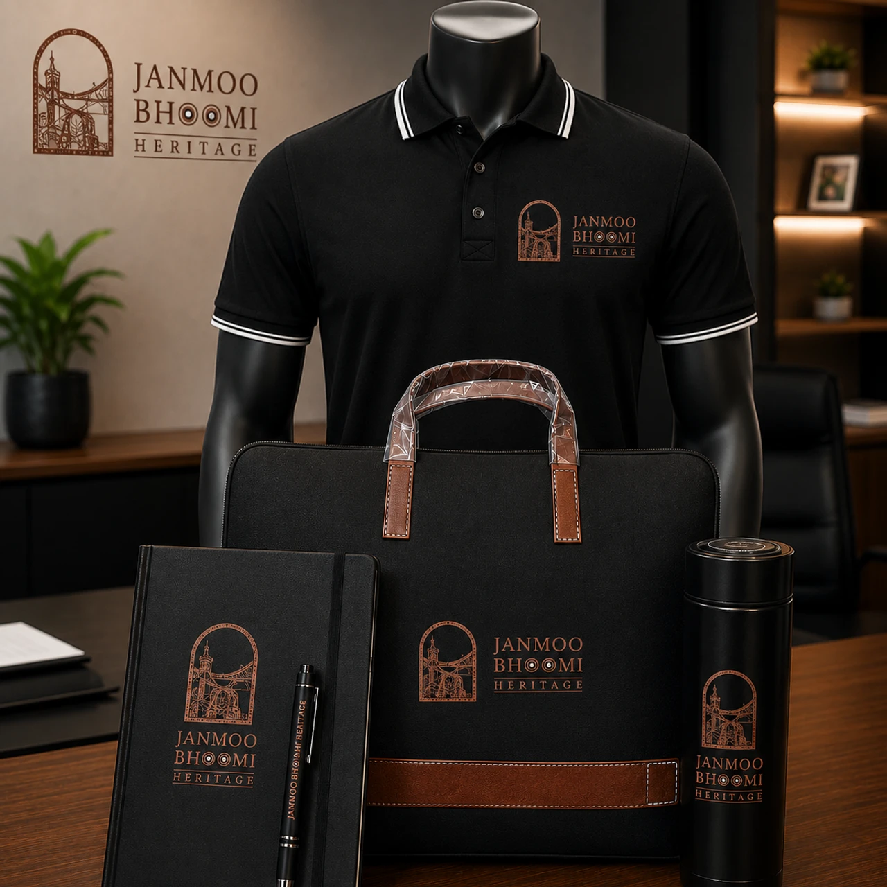 Heritage Polo & Laptop Bag Set