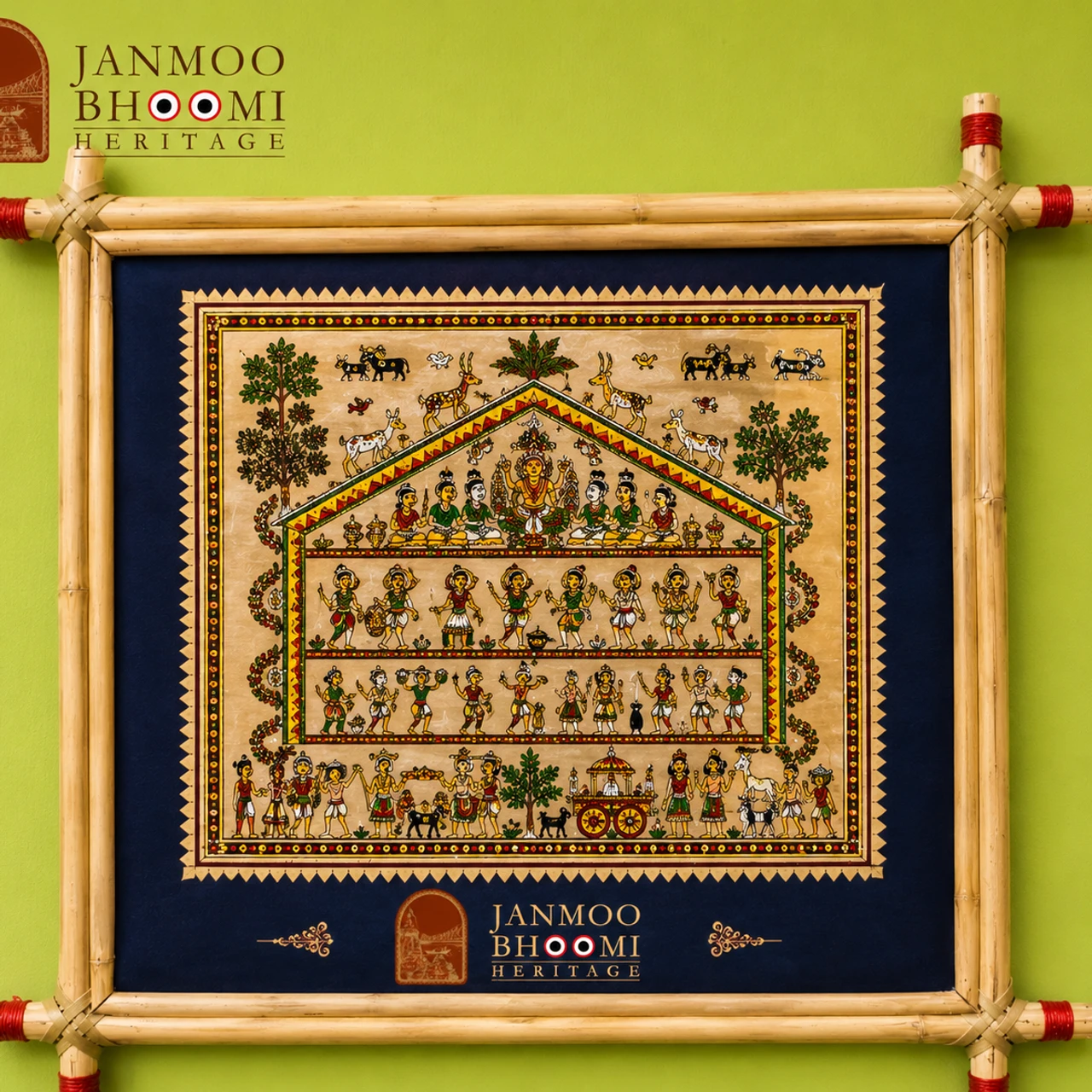 Saora Tribal Devalaya Sabha & Divine Musicians Palm Artwork