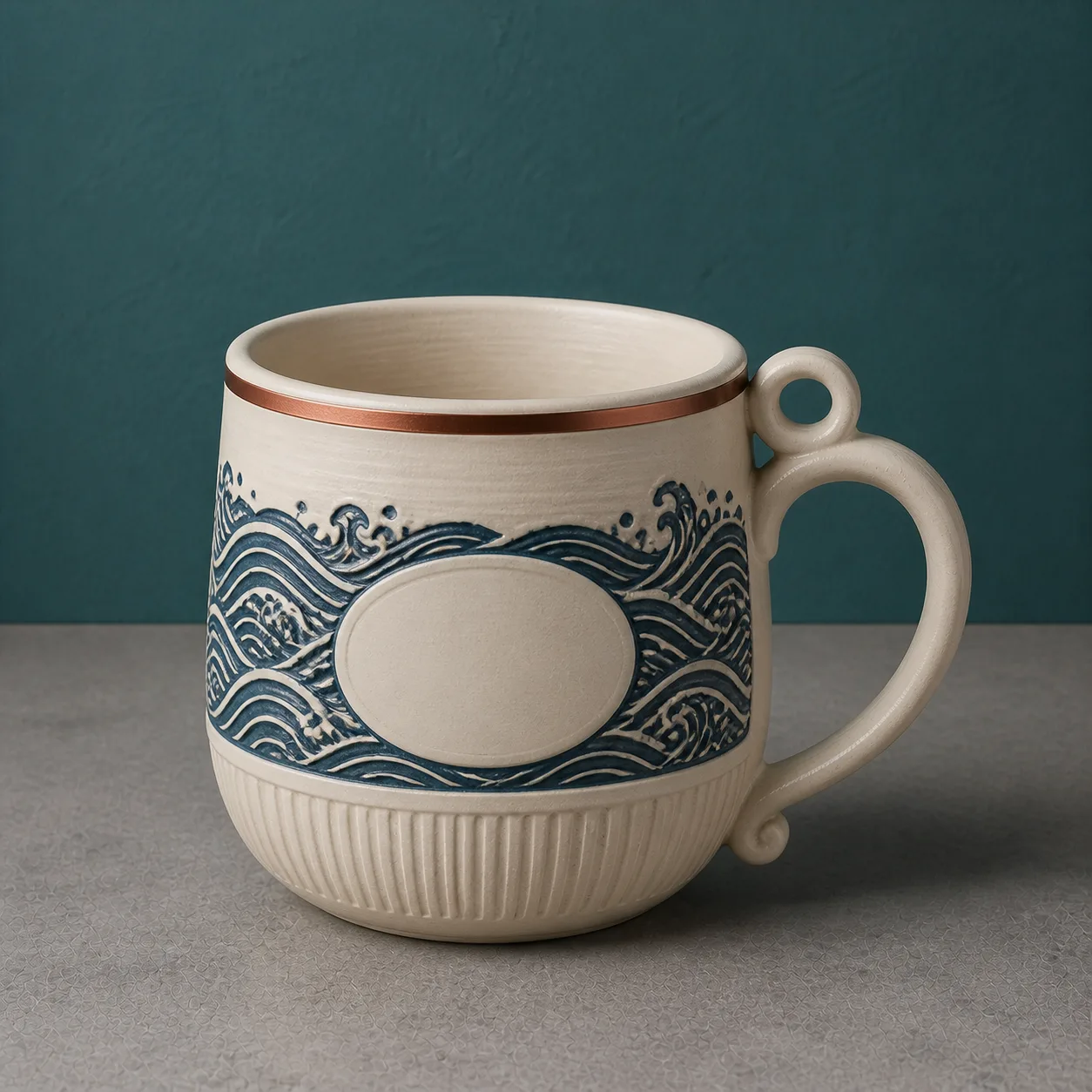 Indigo Tide Birthday Artisan Mug