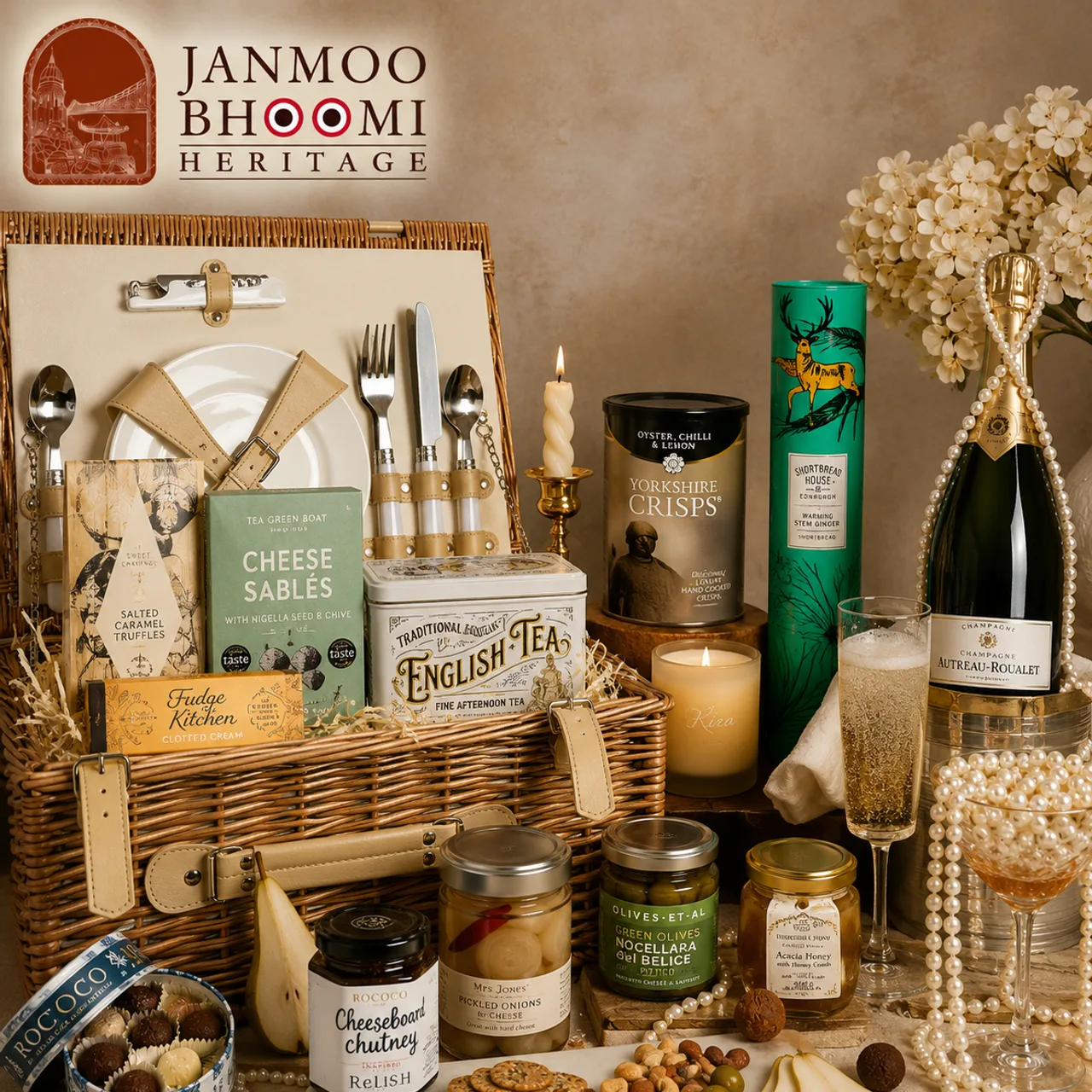 Heritage Picnic Hamper Basket