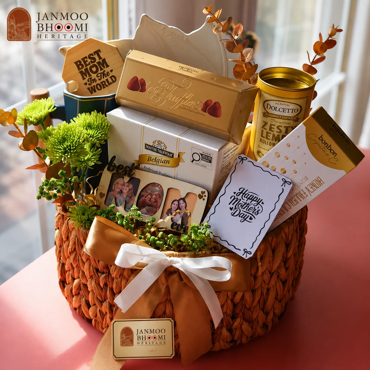 Golden Bloom Memory Basket